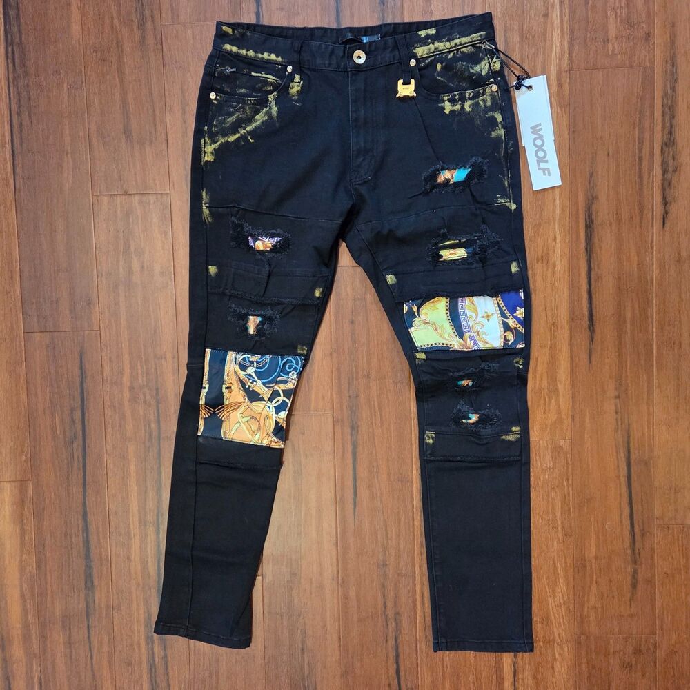 Woolf Premium Denim Roman Skinny Stretch Jean Men's 36 x 32 NWT